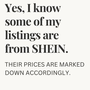 SHEIN Bold Text Statement